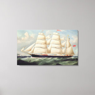 SchererBarque "Clendovey" (Öl auf Leinwand) Leinwanddruck