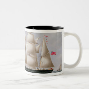 SchererBarque "Procymatia" vor Dover (Öl auf canv Zweifarbige Tasse
