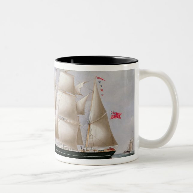 SchererBarque "Procymatia" vor Dover (Öl auf canv Zweifarbige Tasse (Rechts)