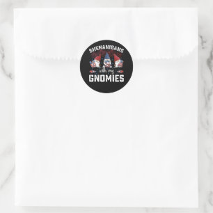 Scherereien Mit Meinen Gnomies USA 4. Juli Runder Aufkleber