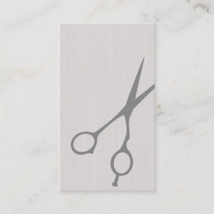 Scherfriseur-/-Cosmetologist-Visitenkarte (grau) Visitenkarte