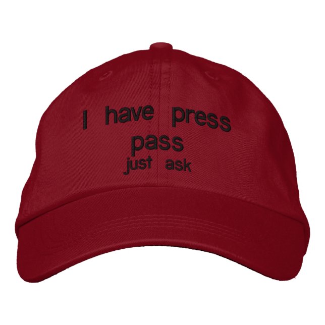 Scherz Bestickte Kappe (Vorderseite)