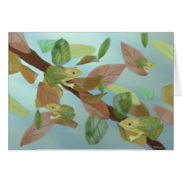 Scherzende Frosch-Karten