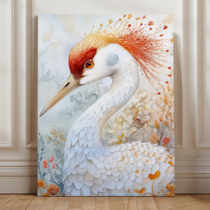 Scherzhafte Sandhügel-Kranich-Kunst Leinwanddruck