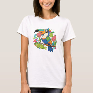 Scherzhafter Tukantu-Guave-Tropenvogelfrucht-Desig T-Shirt