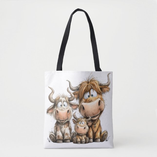 Scherzkühe Tasche (Vorderseite)