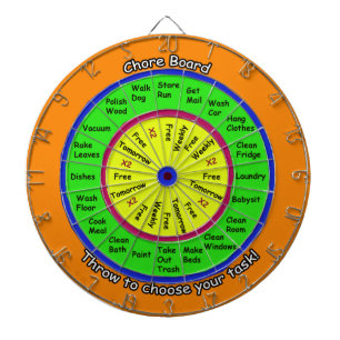 scherzt Aufgabenbrett Dartscheibe