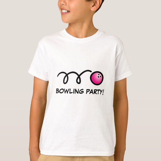 Scherzt Bowlings-Party-Shirts T-Shirt (Vorderseite)
