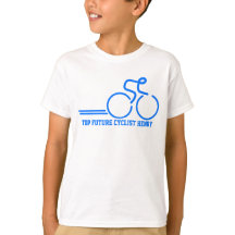 Scherzt den zukünftigen Radfahrer, der T - Shirt