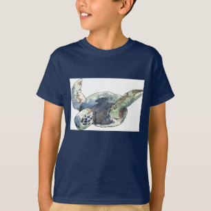 Scherzt Meeresschildkröteozean-Strandt-stück T-Shirt