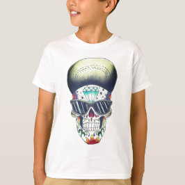 scherzt neuen Schulzuckerschädel-T - Shirt