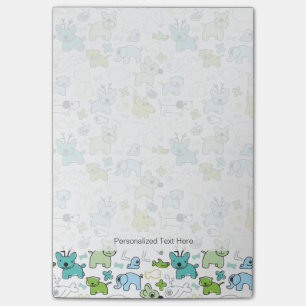 scherzt Tierhintergrundmuster Post-it Klebezettel