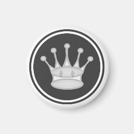 Schess Piece White Queen Magnet