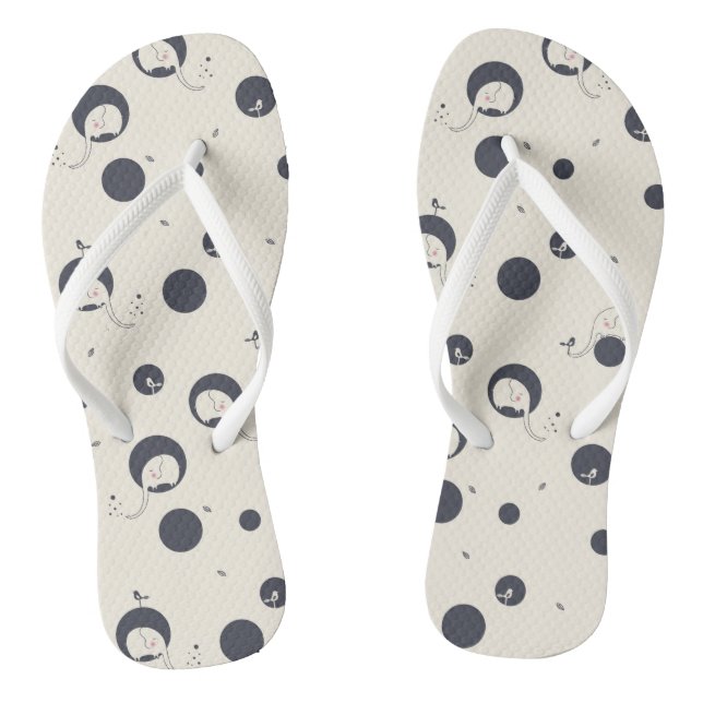 Scheuer Elefant-Muster Flip Flops (Fußbett)