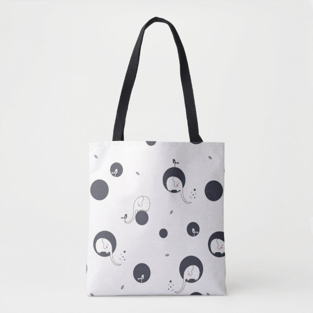 Scheuer Elefant-Muster Tasche (Vorderseite)