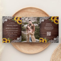 Scheune Holz Spitze Sonnenblume Foto QR Code Hochz
