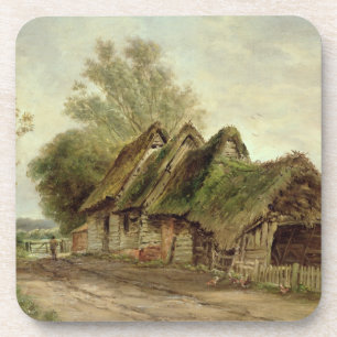Scheunen bei Flatford (Öl auf Leinwand) Untersetzer