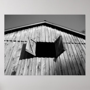 Scheunen-Fensters offen Poster