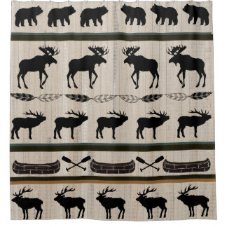 Scheunen-hölzerner Duschvorhang