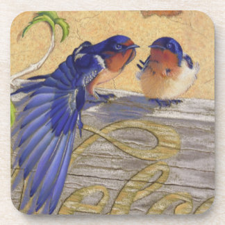 Scheunen-Schwalben, Drosseln Untersetzer