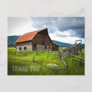 Scheunenbild Dankeschön-Postkarte Postkarte