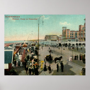 Scheveningen, Den Haag, Niederlande, Boulevard Poster