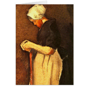 Scheveningen Portrait de femme par Vincent van Gog