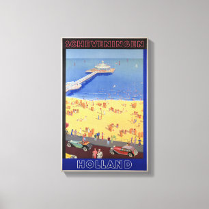 Scheveningen Reise-Plakat-Erholung Hollands in der Leinwanddruck