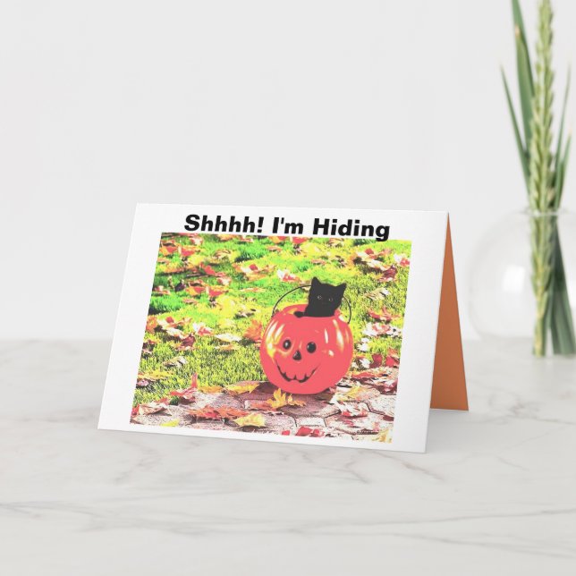 Schhhh! Ich verstecke mich Karte (Vorderseite)