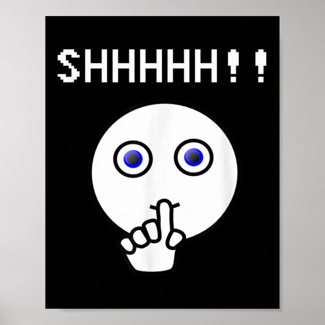 Schhhhhh!! Seien Sie ruhig, lustiges Teemaschine S Poster (Vorne)