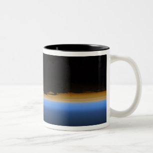 Schichten Atmosphäre der Erde Zweifarbige Tasse