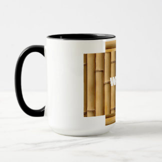 Schichten des Bambus-Rhythmus in natürlicher Bambu Tasse