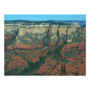 Schichten roter Felsen in Sedona Arizona Fotodruck