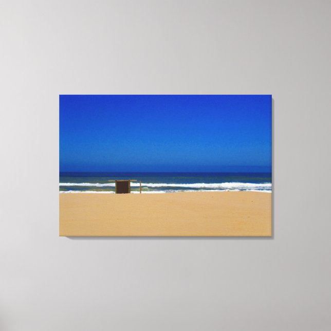 Schichtenstrand Leinwanddruck (Vorderseite)