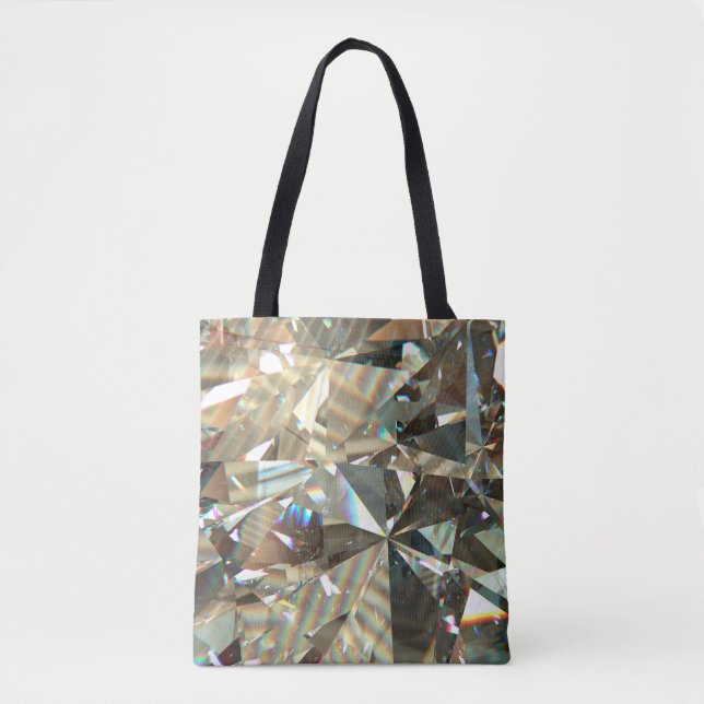 Schichtstruktur dreieckiger Diamant- oder Kristall Tasche (Vorderseite)