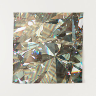 Schichtstruktur dreieckiger Diamant- oder Kristall Wandteppich