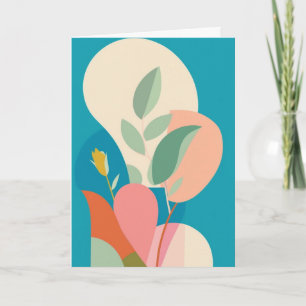 Schichtweise Blüten Serenität Karte