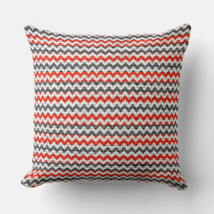 Schick Chevron Jute Rustikal #26 Kissen