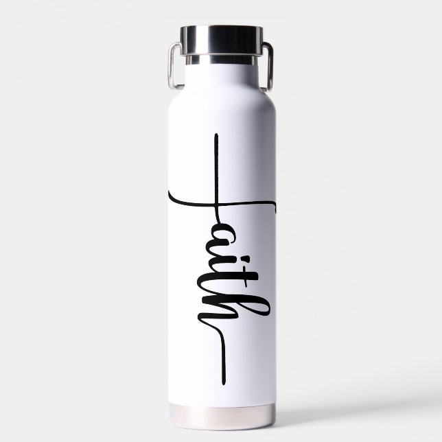 Schick Faith Script Cross Trinkflasche (Vorne)