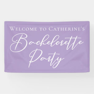 Schick lila Junggesellinnen-Abschiedsparty individ Banner