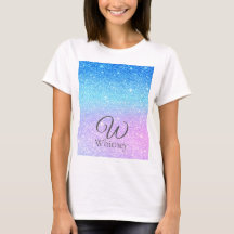 Schick lila Ombre Blau Glitter Modern