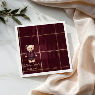 Schick luxuriöser Teddybär-Baby-Party Serviette
