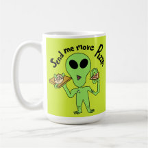 schick mir mehr Pizza ufo