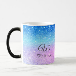 Schick Purpur Ombre Blau Glitter Modern Verwandlungstasse