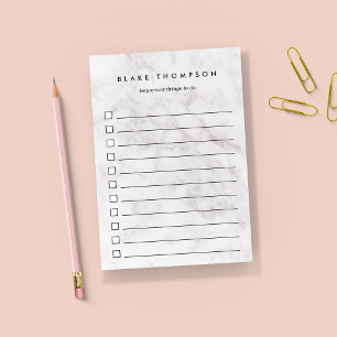Schick-Rock und grauer Marmor - Personalisierte Au Post-it Klebezettel