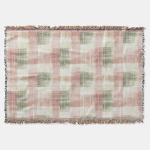 Schick Rosa Minze Creme Kariert Streifen Geburtsta Decke