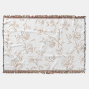 Schick Schöne Creme Weiße Blüten Decke