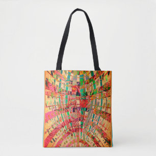 Schicke abstrakte Folkstyle-Tasche für den Einkauf Tasche