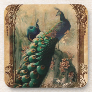 schicke, blumengeschmückte französische Landschaft Untersetzer