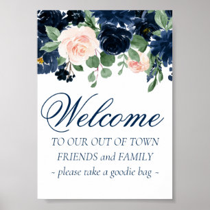 Schicke Blüten   Romantische Florale für Gäste auß Poster